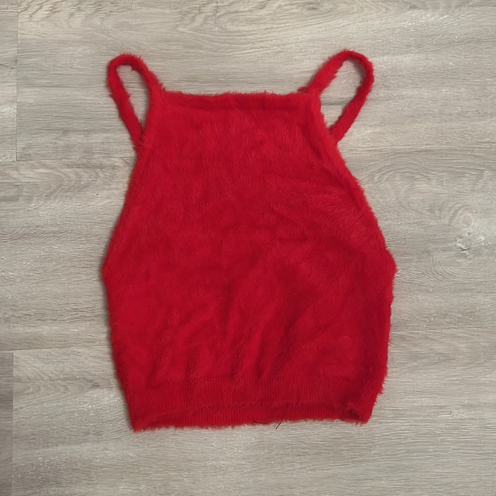 red urban outfitters plush tank top